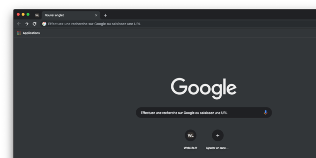 Google Chrome : Dark Mode