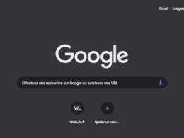 Google : Dark Mode depuis Chrome