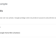 Compte Google : Achats en ligne