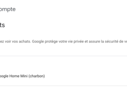 Compte Google : Achats en ligne