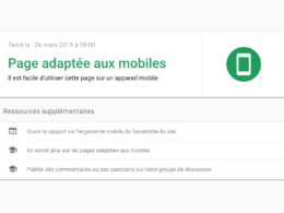 Google : Test d'optimisation mobile