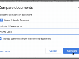 Google Docs : Comparer des documents