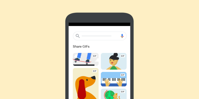 Google Images : Partage de GIF animé