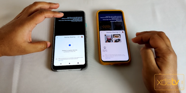 Android Nearby Sharing : Démo du partage rapide de fichiers entre smartphones