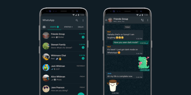 WhatsApp : Dark mode